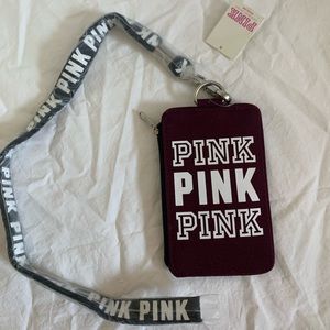 NEW Victoria’s Secret PINK Wallet Lanyard